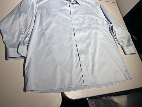 ETON Shirt Men's 48 19 Blue Classic Dress Button Up Cotton Cambridge - Picture 4 of 8