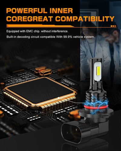 9005/H11/9145 For Ford F 150 2015-2020 Combo LED Headlight Hi/ Lo Beam Fog Bulbs - Picture 4 of 13