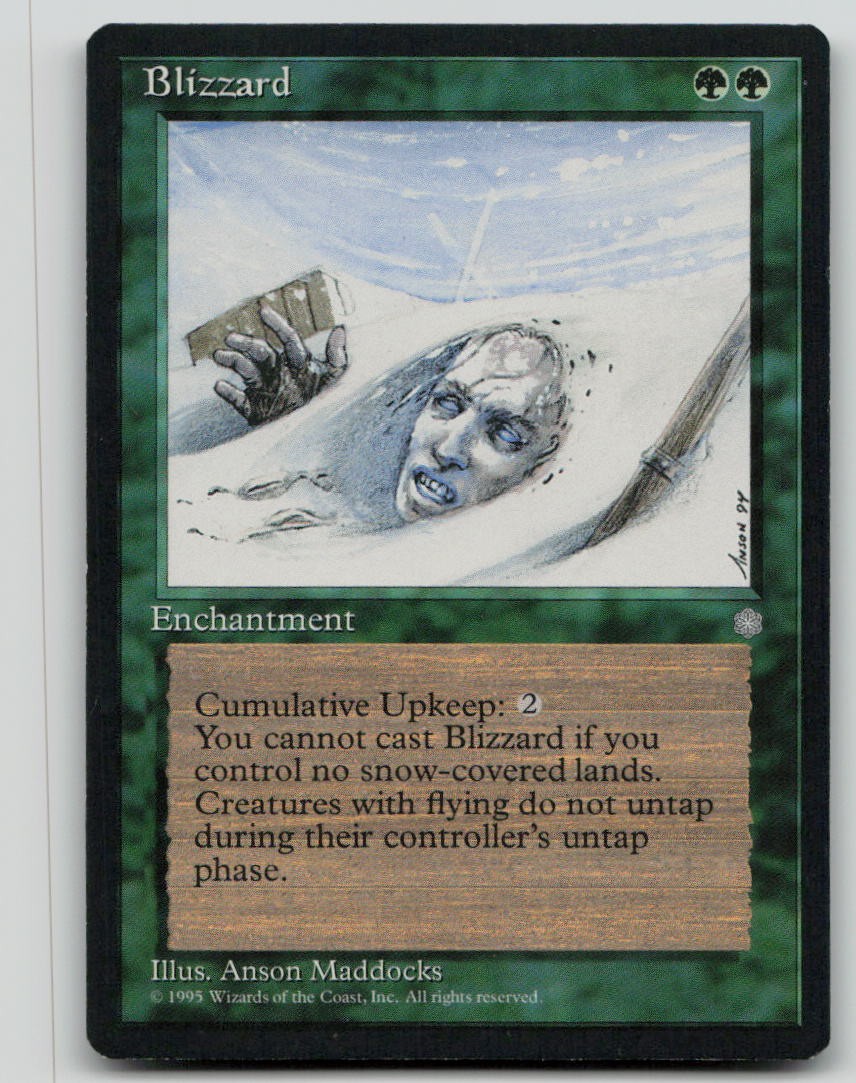 Blizzard [Ice Age - 227] Lightly Played Rare Magic