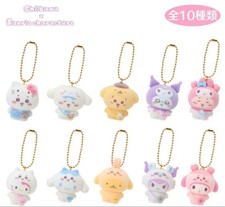 Chiikawa x Sanrio Mini Figure Keychain 2025 Complete Set of 10 Japan New F/S