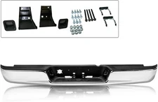 BRYGHT Rear Bumper Compatible with 02-08 Dodge Ram 1500/03-09 Ram 2500 3500