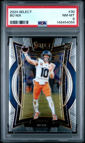 2024 PANINI SELECT #30 BO NIX ROOKIE RC PSA 8