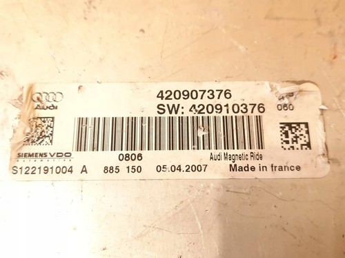 Audi R8 Modulo Centralina 420907376 Parte originale usata - Foto 5 di 5