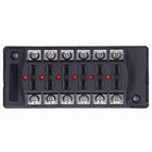 ^6 Way Blade Fuse Block Box With Indicator 30A Waterproof Heat Resistant For