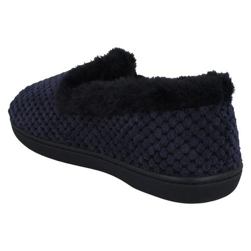 Zapatillas con ribete de piel sintética de espuma viscoelástica Misha By Padders para damas precio de venta al por menor £19.99 - Imagen 13 de 17