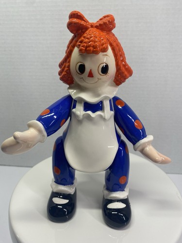 Vintage Raggedy Ann Porzellan Einweg Spieluhr Figur von Schmid 1982 Japan - Bild 10 von 14
