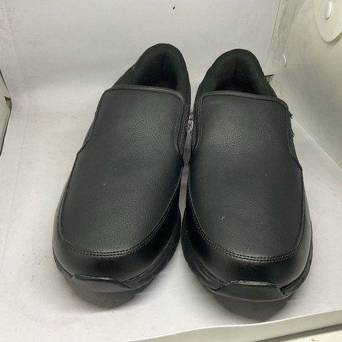 Skechers Work Shoes Men's 12 Black Slip Resistant Casual Comfort Sneakers - Picture 3 of 5