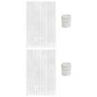  Set of 2 Durchsichtiger Duschvorhang Transparenter Wasserdichtes Modern