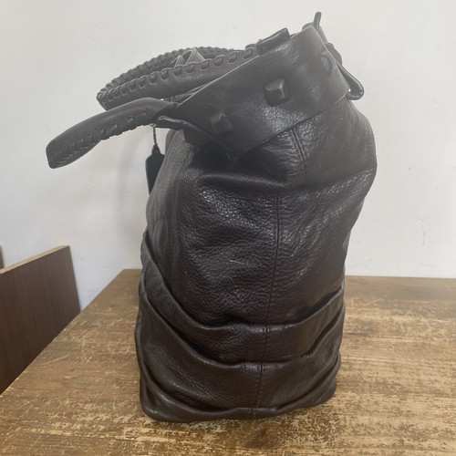 Luana Leather Bag Tote Double Handle Dark Brown - Picture 4 of 18