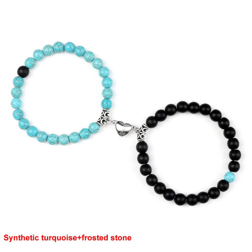 Venta al por mayor Pulsera Pareja Piedra Natural 8MM Ágata Ojo de Tigre Redonda. - Imagen 29 de 38