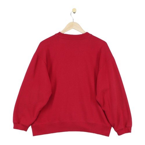 Vintage Reebok Sweatshirt Womens Size 14 Pink Spell Out Oversized - Picture 2 of 14