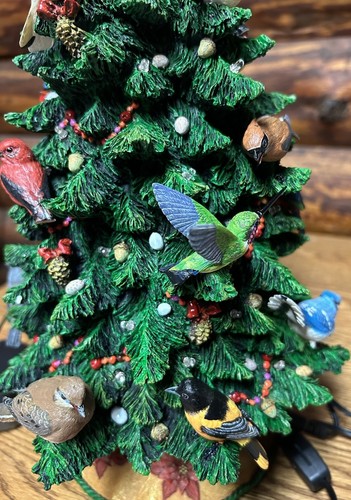 DANBURY MINT BIRD WATCHERS LIGHT UP CHRISTMAS TREE W ORIGINAL BOX. READ DESC - Picture 5 of 15