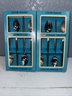 8 IceTea SPOONS NEW ECKO Eterna CANOE MUFFIN Teak Wood MCM Vtg Flatware Danish