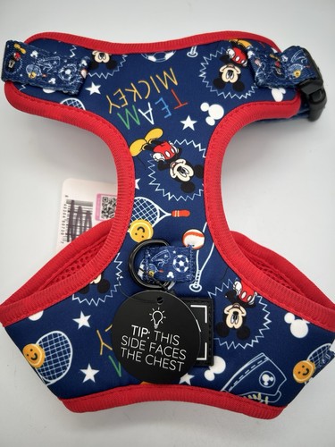 Arnés ajustable Disney Team Mickey Sassy Woof perro XS -S-M- L nuevo con etiquetas - Imagen 2 de 6