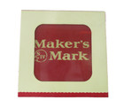 Makers Mark Bourbon SIV Coasters Set of 4 Square 2021 Makers Mark United States