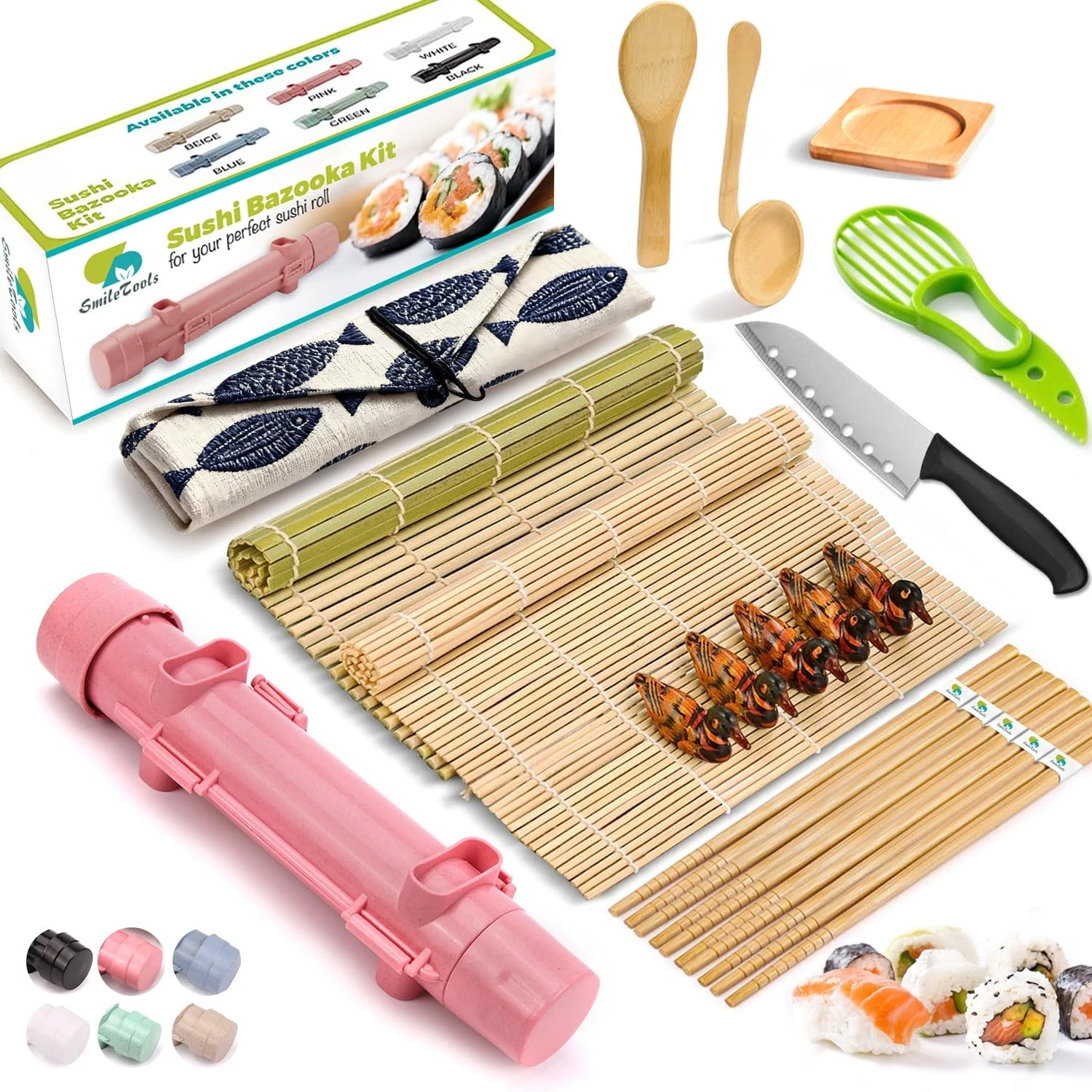 Sushi Making Kit For Beginners - 22 Piece DIY Sushi Roller Kit with Sushi Rol...
Opens in a new wind