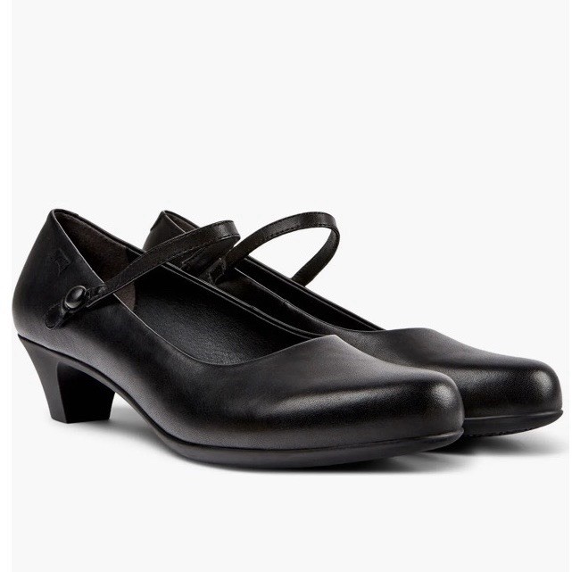 Camper Women’s Helena Bajo Black Leather Mary Jane Pump Size EU 38 US 7.5