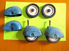 VINTAGE  SET OF TAYLOR TOT BABY BUGGY FENDERS AND WHEELS