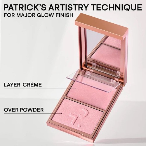 PATRICK TA Major Glow Creme & Powder Light Reflecting Highlighter Duo - Baby - Picture 2 of 9