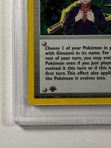 Pokémon TCG - Giovanni 18/132 1st Edition Holo PSA 9 MINT - 2000 Gym Challenge - Picture 6 of 9