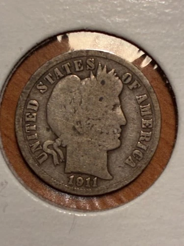 1911 S - Barber Dime - Original - $1.99 Shipping