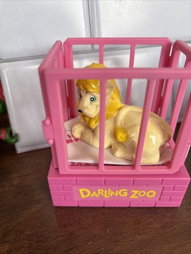 Vintage Trendmasters Darling Animal Friends - Lion & Tiger + Cage And Blanket - Picture 2 of 9