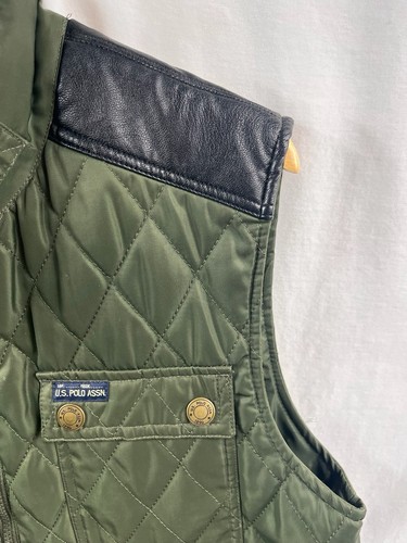 Polo Ralph Lauren Vintage grüne gefütterte Weste Rn110078 LESEN SIEHE FOTOS - Bild 4 von 12