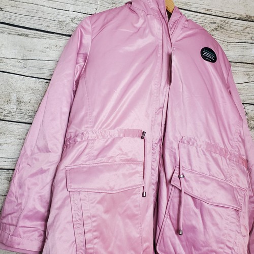 Parka acolchada 3 en 1 de nailon rosa torrido talla 4X nueva con etiquetas - Imagen 4 de 10