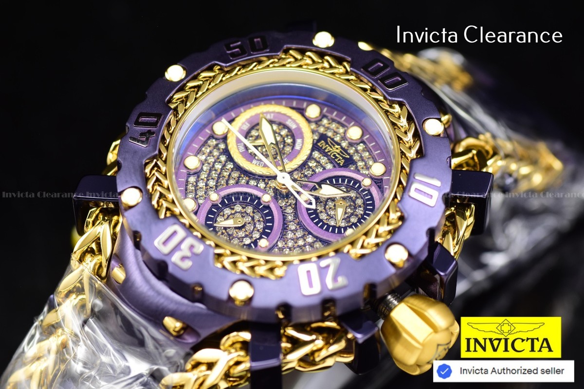ゴールドラディッツ RARE Invicta Gladiator 0.58 Carat Diamond UNISEX Quartz