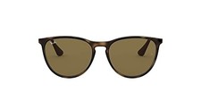 RJ9060 Ray Ban Girls' Erika Round Rubber Havana Dark Brown - Scratch Dent