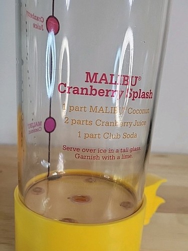2 Malibu Rum Cranberry Splash Mischgetränk Cocktail Rezept Spender je 96 Unzen - Bild 13 von 22