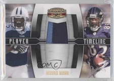 2008 Donruss Gridiron Gear Player Timeline Jerseys Prime /50 Derrick Mason