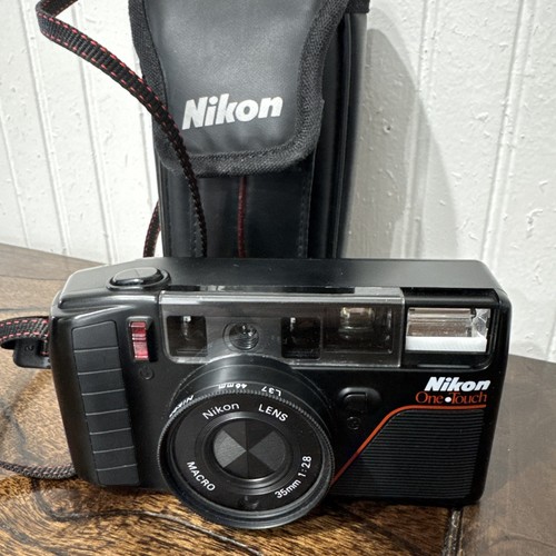 Nikon One Touch 35mm Film Camera Lens Manual Strap And Bag Tested