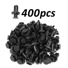 For Auto Car Door Bumper 10mm Nylon Rivet Retainer Fastener Push Pin Clip 400Pcs