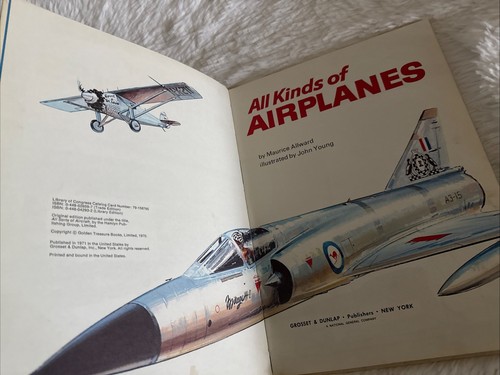 All Kinds Of Airplanes HC Book Maurice Allward 1971 Illustrated John Young - Picture 9 of 12