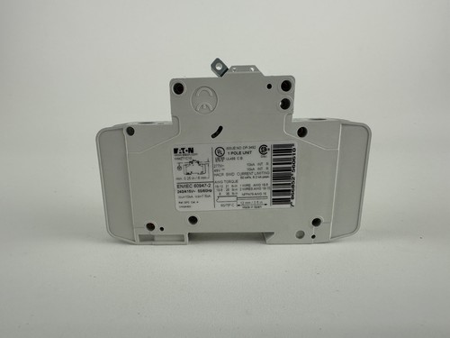 Eaton WMZT1C10 10A 1P 10kA 240V/415V Type C Circuit Breaker – New (No Box) - Foto 2 di 6