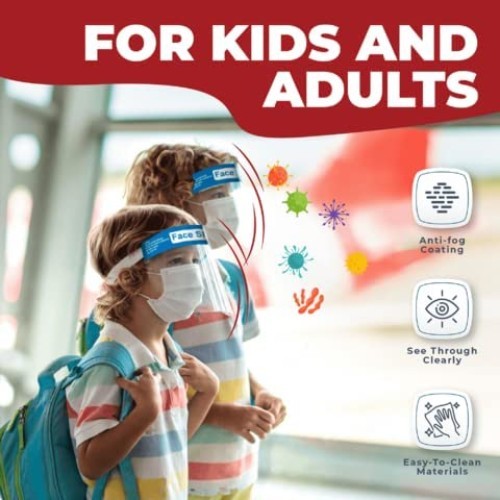 Ultimate Protection: 48 Reusable Face Shields, Anti-Fog with Sponge Padding - Picture 6 of 10