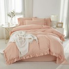 Kid's Duvet Cover Twin/Twin XL Size,100% Washed Pure Cotton 2pcs Girl Bedding...