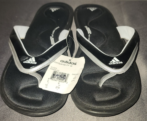 Sandalias Adidas Fit Espuma Chanclas Negras Zapatos Cómodos PARA HOMBRES Talla 10 - Imagen 2 de 7