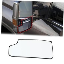 Driver Left Side Mirror Heated Lower Tow Mirror Glass 23444114, Fit for Chevy