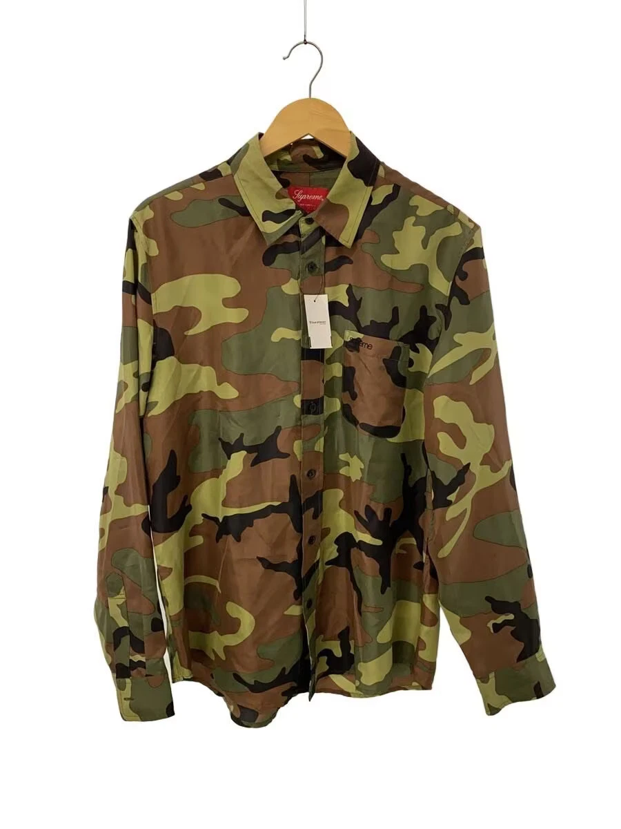 Supreme Camouflage Long Sleeve Casual Button-Down Shirts for Men