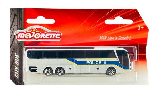 MAJORETTE CITY BUS MAN LION'S COACH L SILVER 1:100 DIE CAST METAL MODEL NEW - Picture 2 of 3