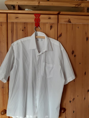 Herren Kurzarmhemd v. Infinity in weiss, Gr. XXL gebraucht
