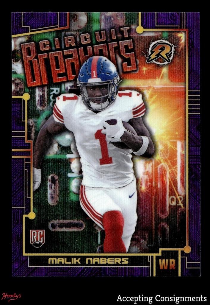 2024 Topps Resurgence Circuit Breakers Purple Surge Malik Nabers RC Rookie 11/75