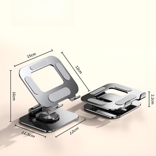 Verstellbarer drehbarer Metall Tablet Ständer Halter für Handy Tablet Desktop Auto Halterungen - Bild 15 von 23