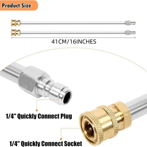 Kit de 7 puntas de boquilla lanza pistola pulverizadora lavadora eléctrica de alta presión para automóvil 4350 PSI - Imagen 9 de 23