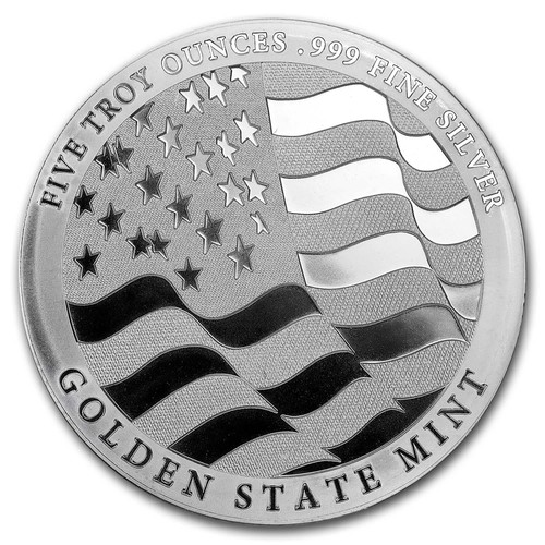 5 oz Silbermedaille - Silver Eagle (Stärke, Freiheit & Stolz) - Bild 2 von 2