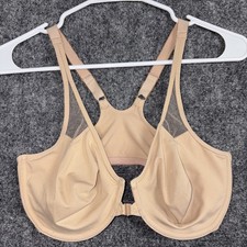 Wacoal Renaissance Rose Bra 36D Buff Beige Adjustable straps 85124