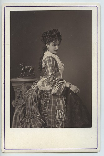 Schauspielerin Miss Lina Munte? Palais Royal Theatre alte Schrankkarte Woodburytype 1875 - Bild 1 von 3