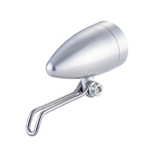 KiLEY USB Rechargeable Bullet Light - Retro Design Front Headlight LM-018 Silver - Picture 4 of 21